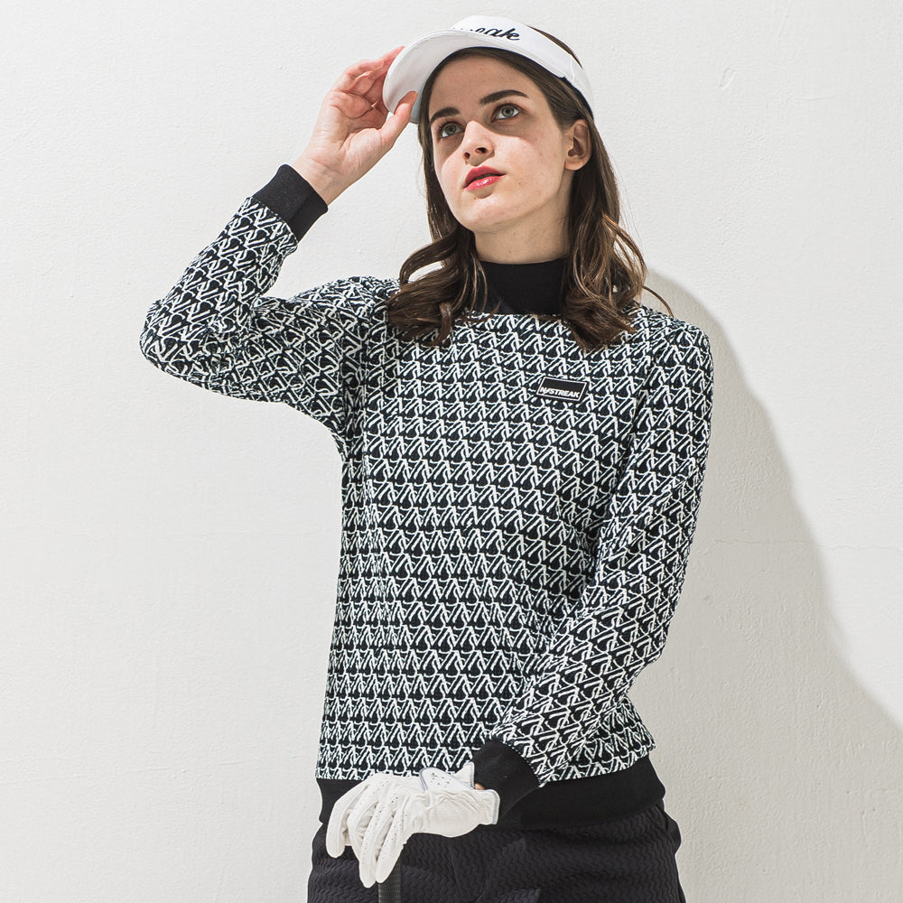 2WAYワッフルPTモックネック WOMEN / NSTB043W