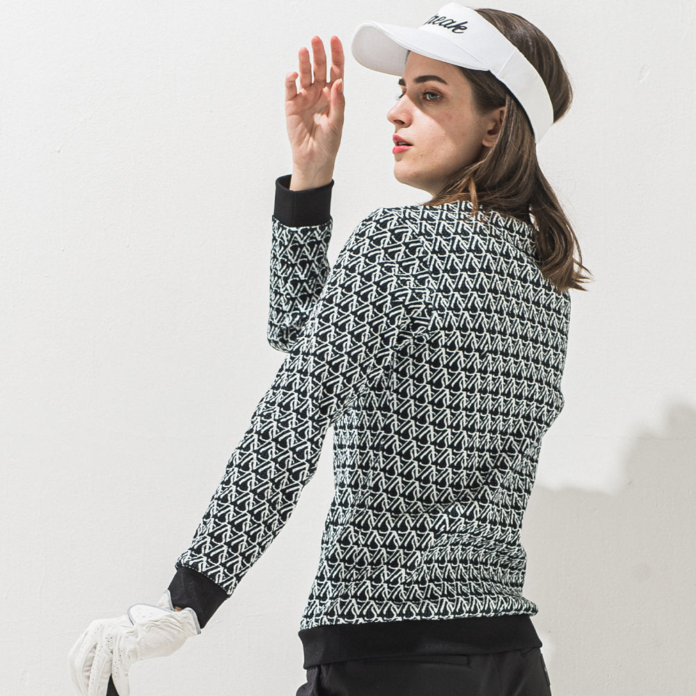 2WAYワッフルPTモックネック WOMEN / NSTB043W