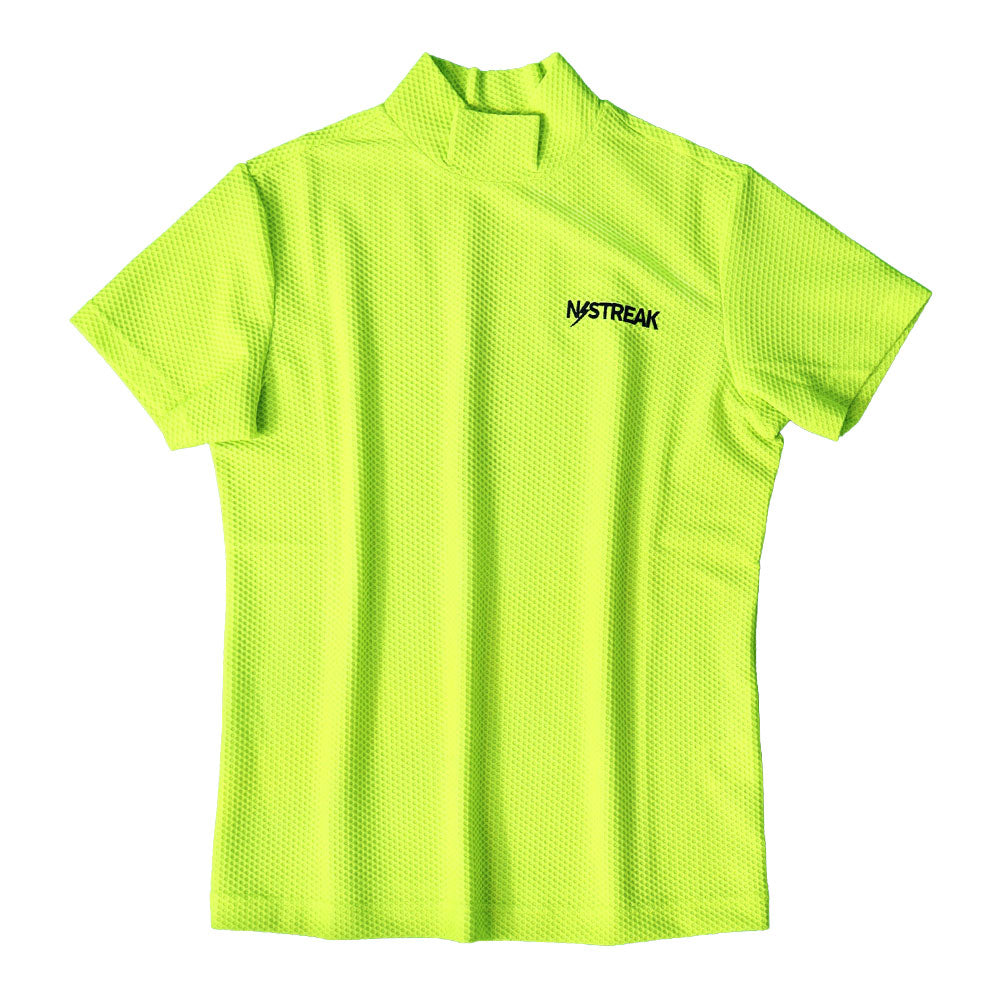 メッシュ半袖モックネック WOMEN / NSTB010W