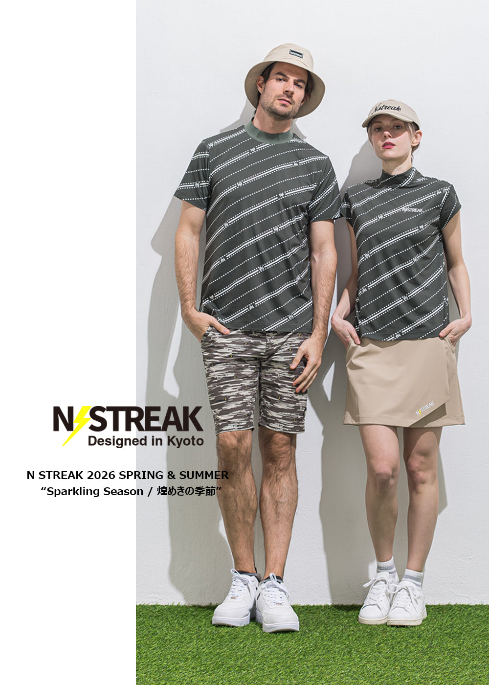 NSTREAKラグスポ半袖ポロ、ラグスポショートパンツ、帽子 N STREAK | ゴルフアパレルのニューブランド