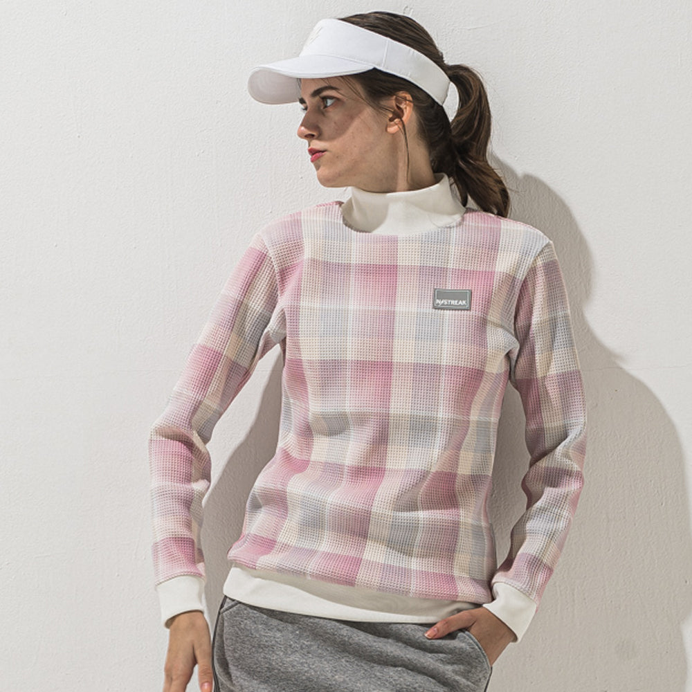 2WAYワッフルPTモックネック WOMEN / NSTB043W