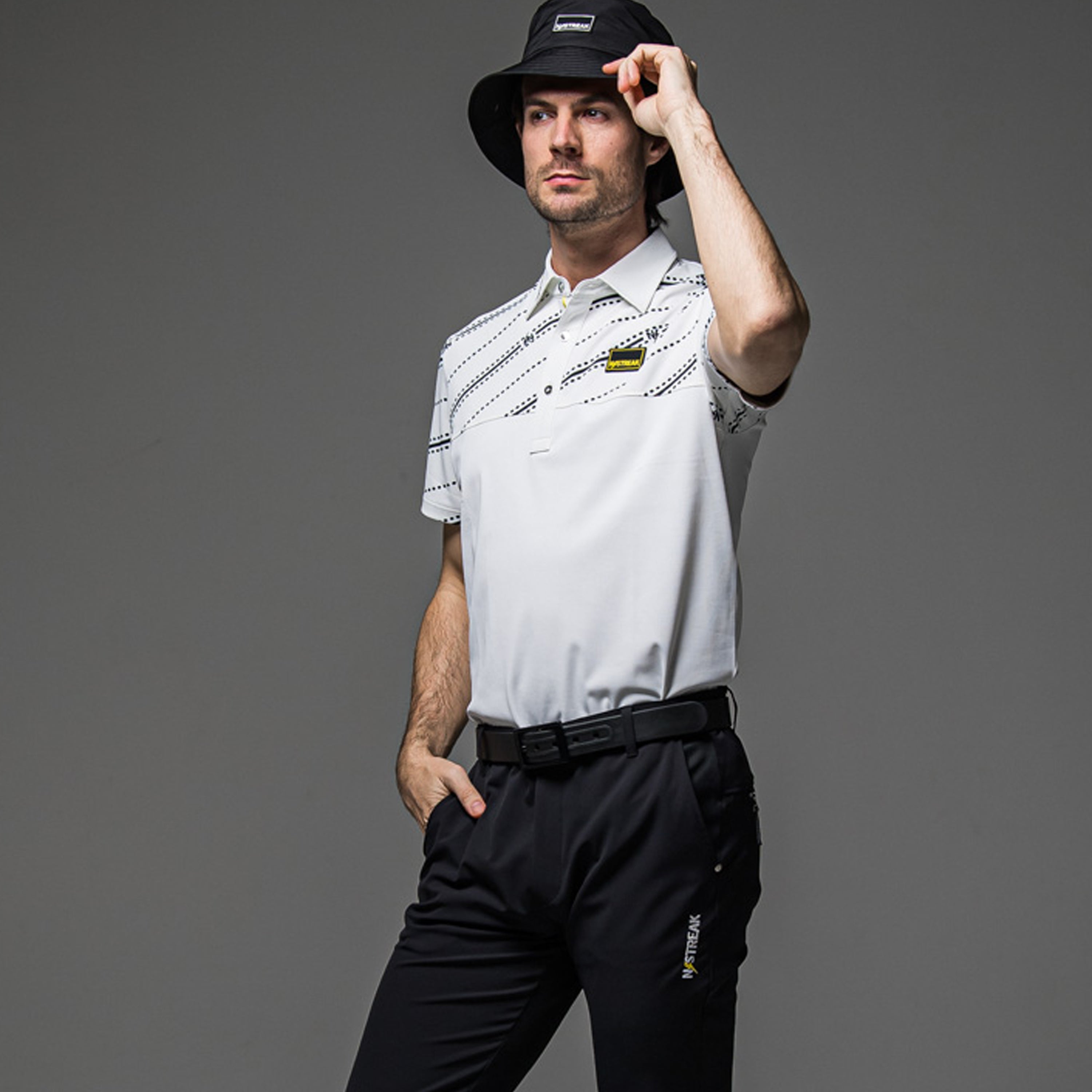 ダイアゴナルメッシュ半袖ポロ MEN / NSTB068M