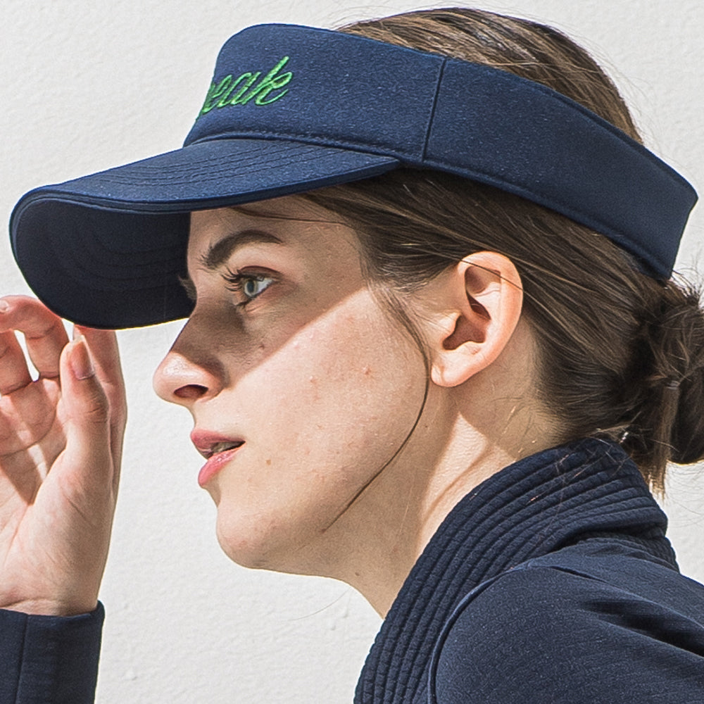 筆記体ロゴ刺繍サンバイザー / NSTA006N