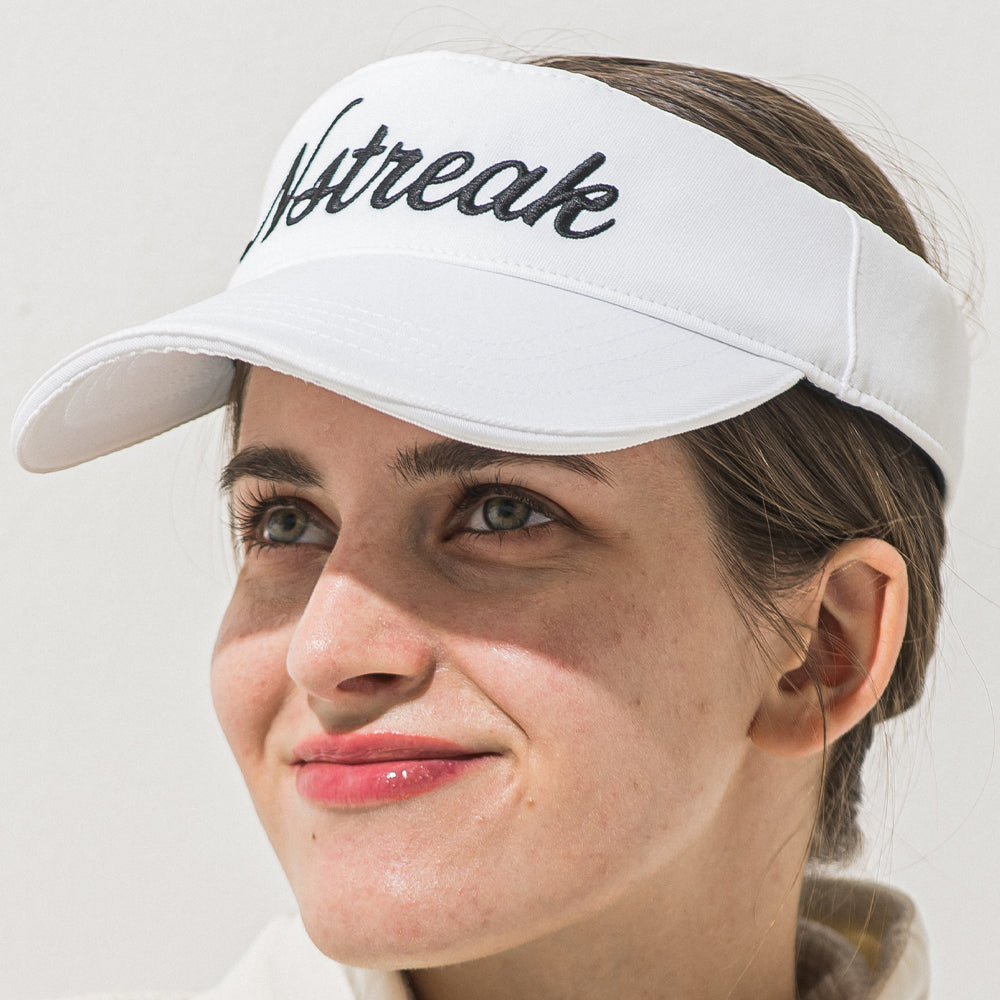 筆記体ロゴ刺繍サンバイザー / NSTA006N